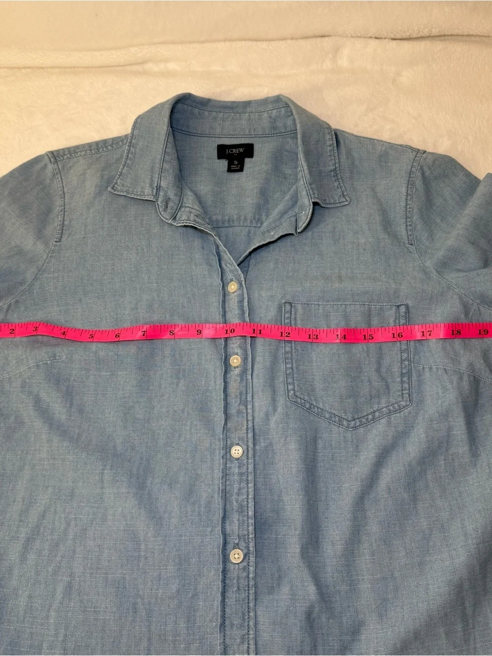 J. Crew Light Blue Chambray Button-Down Shirt